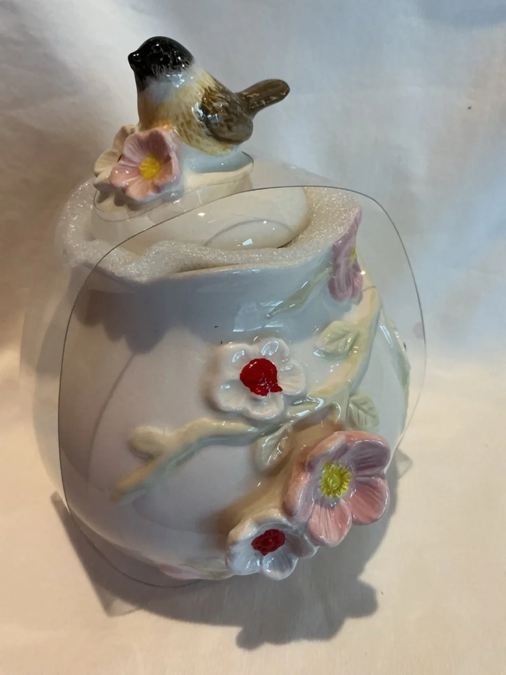 Bird and Flower Cream and Sugar Set